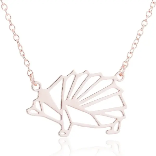 Wholesale Jewelry Fashion Hedgehog 201 Stainless Steel 18K Gold Plated Plating Stainless Steel Necklaces