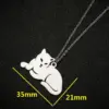 Wholesale Jewelry Fashion Cat 201 Stainless Steel 18K Gold Plated Plating Stainless Steel Necklaces