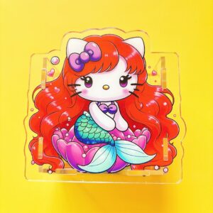 B267-mermaid hello kitty pen holder