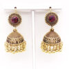 Wholesale E076 Retro Ethnic Style All-match Elegant Bohemia India Europe and America Best-selling Ruby Earrings for Women