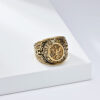 oly-9b4109c36d6a084fd69d0ad729ef22b7 Wholesale Retro American National Emblem Condor Eagle Titanium Steel Ring Army Marine Corps White Head Sea Eagle Stainless Steel Ring