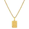 Wholesale PVD Coated Real Gold Plated 18K Gold Printing 304 Stainless Steel Retro Waterproof Non Tarnish 304 Stainless Steel Necklace