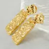 1 Pair Simple Style Commute U Shape Rectangle Polishing Plating Stainless Steel Titanium Steel 18K Gold Plated Drop Earrings