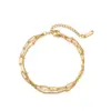 Casual Simple Style Solid Color Titanium Steel Bracelets In Bulk
