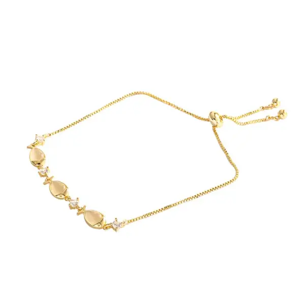 Wholesale Fashion Hexagram Heart Shape Titanium Steel Copper Bracelets Plating Inlay Pearl Zircon Copper Bracelets