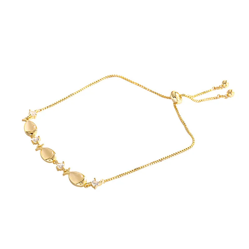 Wholesale Fashion Hexagram Heart Shape Titanium Steel Copper Bracelets Plating Inlay Pearl Zircon Copper Bracelets