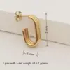 Wholesale Ion Plating (IP) Geometric 304 Stainless Steel Elegant Simple Style Commute Waterproof Non Tarnish Ear Studs