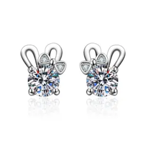 Rabbit Ear Studs 1 Karat