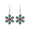 Wholesale Alloy diamond snowflake earrings