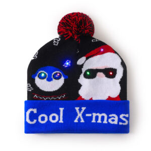 Cool royal blue cuffed christmas hat