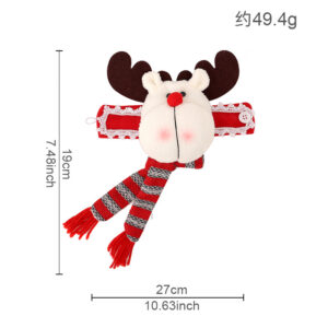 Christmas elastic curtain tiebacks - reindeer design