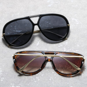 Wholesale Large-Frame Sunglasses for Women, High-End European and American Pilot Toad Glasses, Slimming, Xiaohongshu Internet Celebrity Street Photography Sunglasses