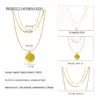 oly-9b8751de1a8b25a55c7f55207eff24b6 Wholesale PVD Coated 18K Gold Real Gold Plated Geometric 304 Stainless Steel Simple Style Waterproof Non Tarnish 304 Stainless Steel Necklace