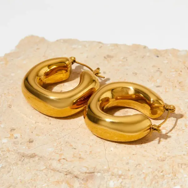 Wholesale 1 Pair IG Style Classic Style Geometric 304 Stainless Steel Earrings