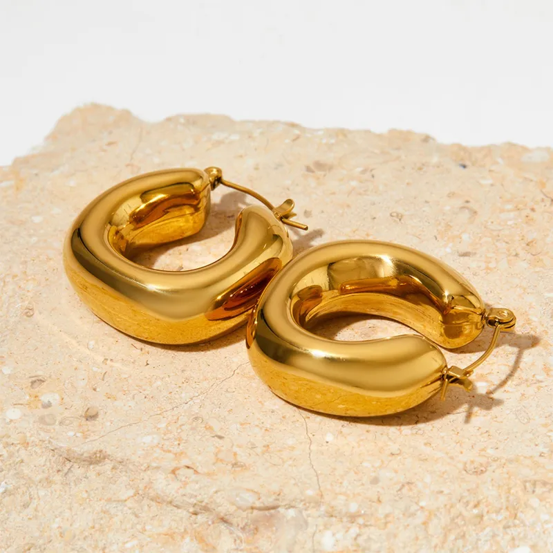 Wholesale 1 Pair IG Style Classic Style Geometric 304 Stainless Steel Earrings
