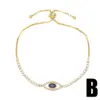 Wholesale Fashion Eye Copper 18k Gold Plated Zircon Bracelets In Bulk