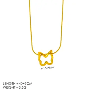 Gold Butterfly Necklace