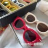 oly-9bb84912a42e4a525b2182aa99b1f2fd Wholesale Yang Mi Same Style Sunglasses Women's Fashionable European and American Iatable Sunglasses Round Cute Red Personalized Big Frame Glasses for Men