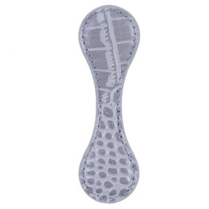 Magnetic buckle bookmark / Crocodile gray (with edge)