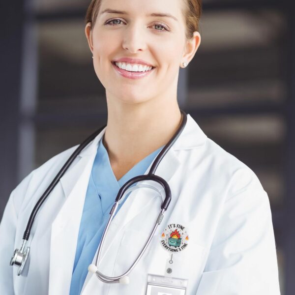 Wholesale Acrylic Nurse Fun Badge Scroll (Retractable)