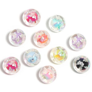 White butterfly (randomly mixed colors) / 16mm