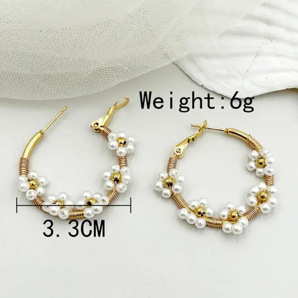 Wholesale 1 Pair Fashion Flower Plating 304 Stainless Steel Crystal Gold Plated Stainless Steel Earrings