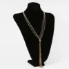 Wholesale PVD Coated Real Gold Plated 16K Gold White Gold Plated Geometric 304 Stainless Steel Exaggerated Modern Style Waterproof Non Tarnish 304 Stainless Steel Sweater Chain