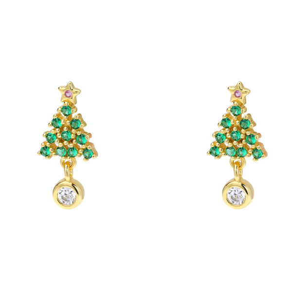 Wholesale Christmas tree earrings
