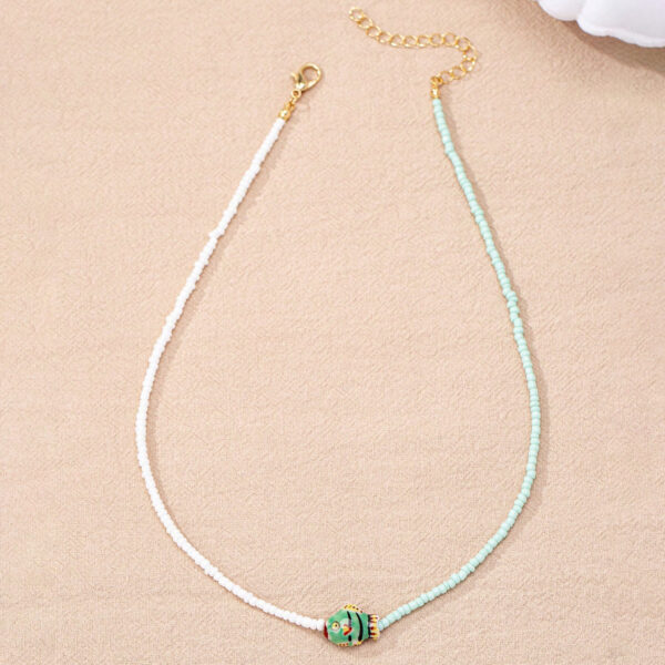 Wholesale Bohemian glass beaded fish necklace