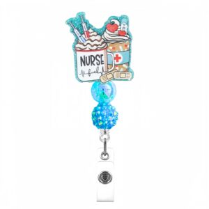 Blue bead snow top cup