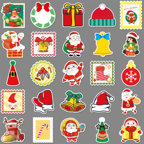 Wholesale 50 pcs/pack sheets do not repeat Christmas cartoon stickers