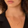 Wholesale PVD Coated Real Gold Plated Solid Color Stainless Steel Fashion Waterproof Non Tarnish 304 Stainless Steel Necklace