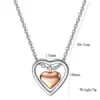 Wholesale Fashion Heart Shape Titanium Steel Plating Pendant Necklace 1 Piece