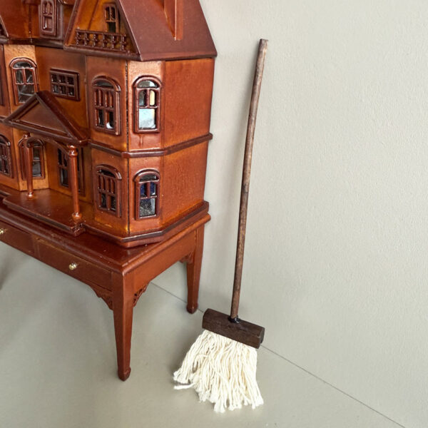 oly-9c01c3244afbaec6bb10f0d990cfdefb Wholesale 1:12 Doll House dollhouse Mini Model Miniature Photo Props Gardening Tools Bamboo Harrow Farm Tools Mop