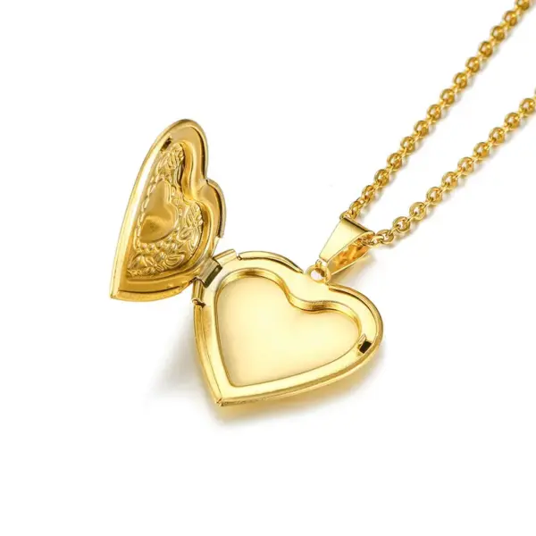 Wholesale Jewelry Fashion Letter Heart Shape 201 Stainless Steel 18K Gold Plated Plating Stainless Steel Necklaces