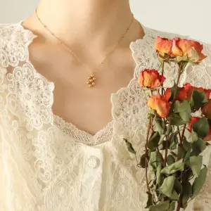 P039-Gold Necklace-40 + 5cm