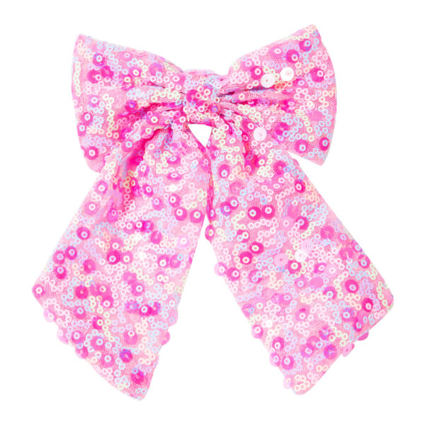 Wholesale Korean New Style Hairpin Sequin Fabric Hand-Sewn High-Quality Hairpin Female Spring Clip Large Bow Lady Hair Accessories