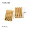 Wholesale 304 Stainless Steel Rectangle PVD Coated 18K Gold Plated IG Style Gold Ear Studs