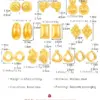 1 Pair Retro Simple Style Classic Style Geometric 304 Stainless Steel 18K Gold Plated Ear Studs