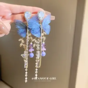 28# Silver Needle-Golden Mesh Butterfly