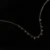 Wholesale PVD Coated Real Gold Plated 18K Round Square Water Droplets 304 Stainless Steel Simple Style Waterproof Non Tarnish Necklace