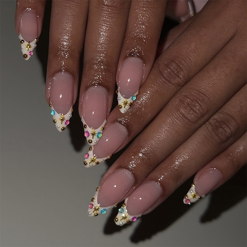 Wholesale Cross-border spring new small fresh flash diamond wear a long ladies Europe and the United States wear a almond a foreign trade