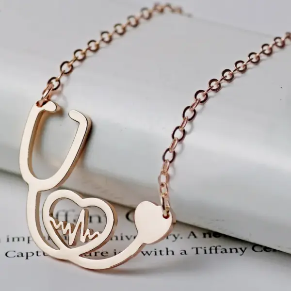 Wholesale Jewelry Fashion Titanium Steel Plating Pendant Necklace