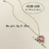 Wholesale PVD Coated Real Gold Plated 14K Gold Heart Shape 304 Stainless Steel Vintage Style Luxurious Waterproof Non Tarnish 304 Stainless Steel