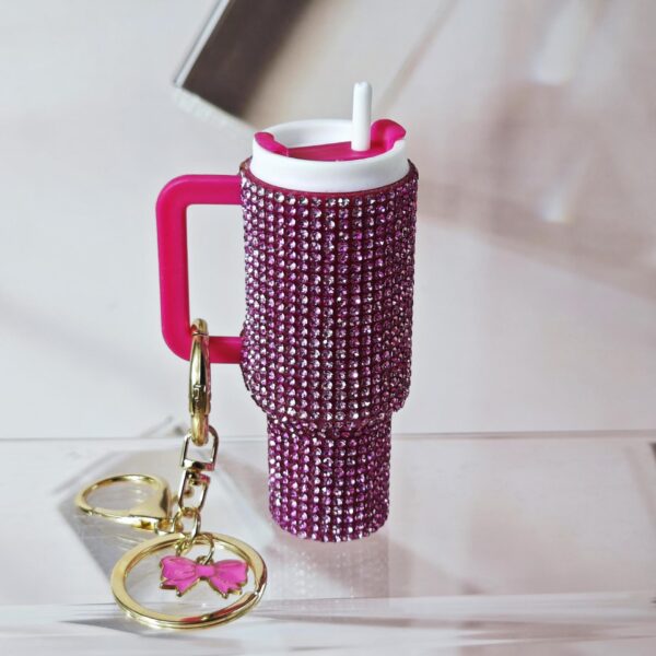 Wholesale Cross-Border Mini Ice Keychain New Product Keychain Pendant Mother's Day Keychain Can Hold Lipstick Backpack Pendant