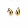 304 Stainless Steel Moon PVD Coated No Inlaid 18K Gold Plated 18K Gold Fashion Waterproof Non Tarnish Plating Gold Earrings