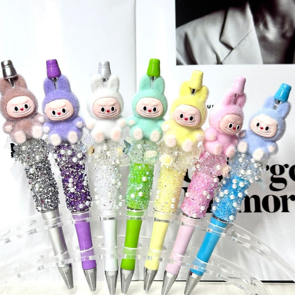 Wholesale Beaded Pen Mobile Phone Tablet Touch Screen Ballint Pen