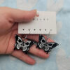 oly-9c4b263ec44ee2bb802d3b6cf0c7cdb6 Wholesale y Skull Butterfly Earrings, Flat Acrylic, Creative Personalized Skull Earrings