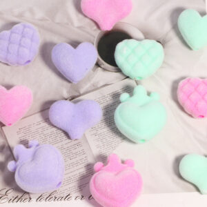 Wholesale Flocked Heart-Shaped Beaded DIY Accessories