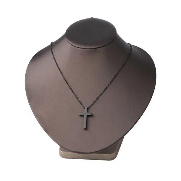 Wholesale Fashion Cross Stainless Steel Patchwork Pendant Necklace